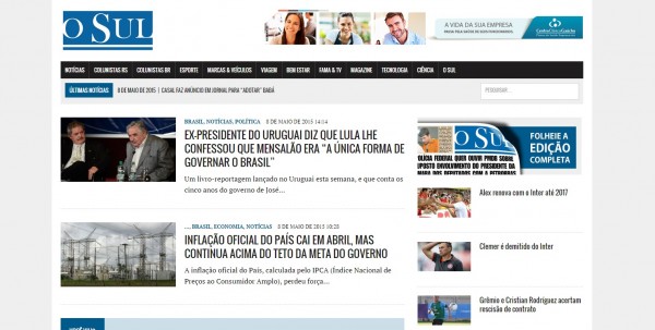 Rede Pampa coloca no ar o portal de notícias O Sul Rede Pampa coloca no ar o portal de notícias O Sul