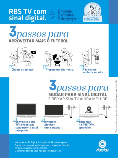 Paim cria campanha da RBS TV de incentivo à TV digital Paim cria campanha da RBS TV de incentivo à TV digital