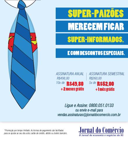 Jornal do Comércio tem campanha de assinaturas para Dia dos Pais Jornal do Comércio tem campanha de assinaturas para Dia dos Pais