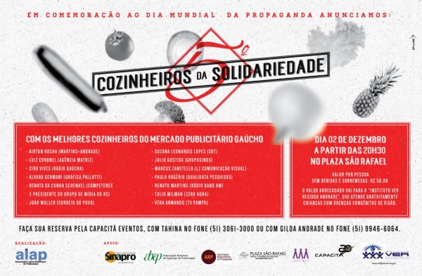 Profissionais da comunicação serão os Cozinheiros da Solidariedade Profissionais da comunicação serão os Cozinheiros da Solidariedade