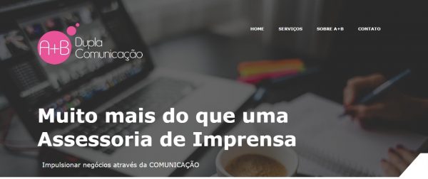 A+B Dupla Comunicação está com site no ar A+B Dupla Comunicação está com site no ar