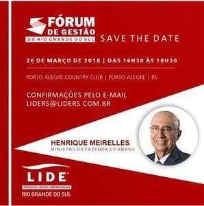 Ministro da Fazenda discute crise e recuperação do cenário no Estado Ministro da Fazenda discute crise e recuperação do cenário no Estado
