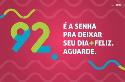 RBS divulga campanha de lançamento da rádio 92 FM RBS divulga campanha de lançamento da rádio 92 FM