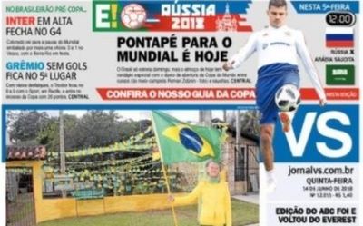 Jornais NH e VS terão páginas dedicadas à Copa do Mundo Jornais NH e VS terão páginas dedicadas à Copa do Mundo