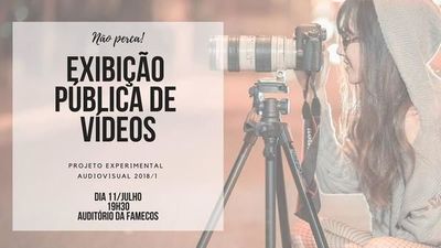 Famecos realiza exibição pública de vídeos feitos por alunos Famecos realiza exibição pública de vídeos feitos por alunos