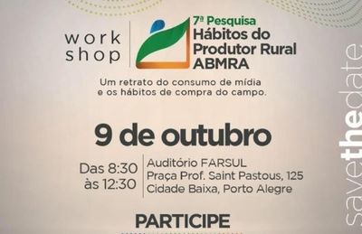 Associação de Marketing Rural apresenta pesquisa sobre o setor na Capital Associação de Marketing Rural apresenta pesquisa sobre o setor na Capital