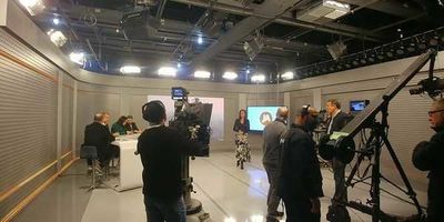 RBS TV grava piloto do novo Jornal do Almoço RBS TV grava piloto do novo Jornal do Almoço