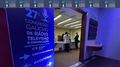 Com número recorde, credenciamentos se iniciam no 27º Congresso Gaúcho de Rádio, Televisão e Comunicação  Com número recorde, credenciamentos se iniciam no 27º Congresso Gaúcho de Rádio, Televisão e Comunicação