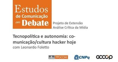 Leonardo Foletto é o convidado do 'Estudos de Comunicação em Debate' Leonardo Foletto é o convidado do 'Estudos de Comunicação em Debate'