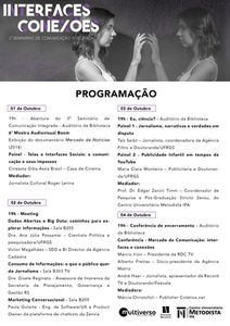 Terceiro Seminário de Comunicação Integrada acontece no IPA Terceiro Seminário de Comunicação Integrada acontece no IPA