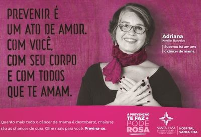 Santa Casa se inspira em artista plástico para realizar ação de Outubro Rosa Santa Casa se inspira em artista plástico para realizar ação de Outubro Rosa