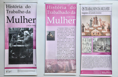 Câmara recebe exposição sobre história do trabalho da mulher Câmara recebe exposição sobre história do trabalho da mulher