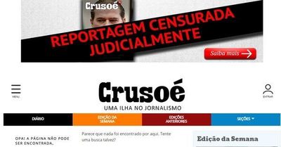 Ministro do STF determina que revista Crusoé e site O Antagonista tirem notícia do ar Ministro do STF determina que revista Crusoé e site O Antagonista tirem notícia do ar