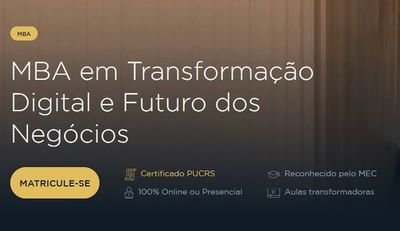 PUC abre inscrições para MBA em Transformação Digital e Futuro dos Negócios