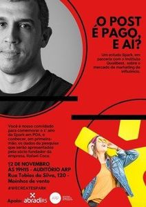 Empresa de Luis Cruz promove evento 'O post é pago, e aí?' Empresa de Luis Cruz promove evento 'O post é pago, e aí?'